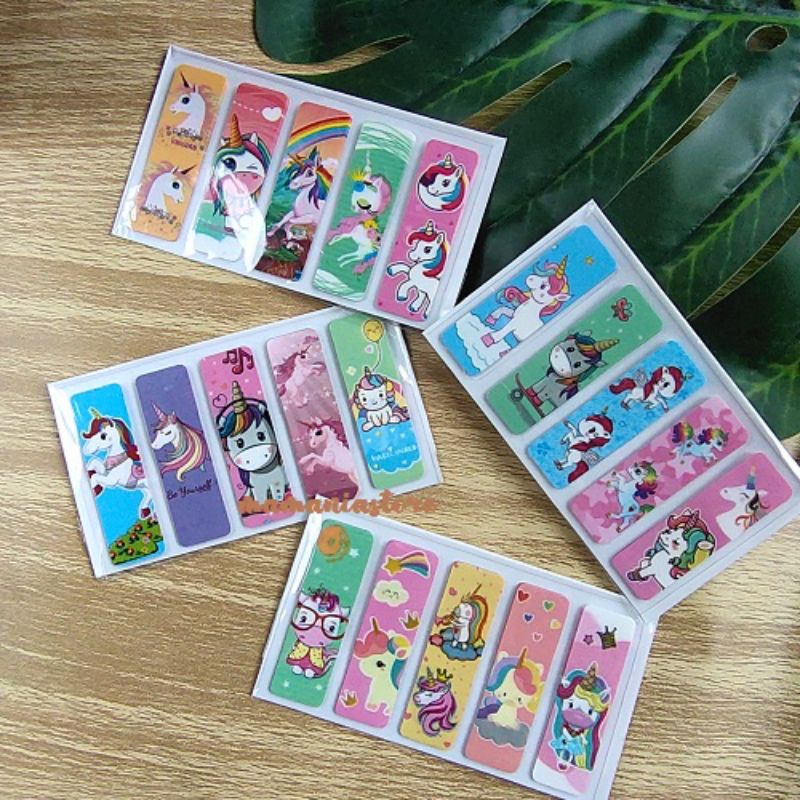 

Pembatas Buku Bookmark Bahan Plastik Isi 100 Pcs Karakter Lucu