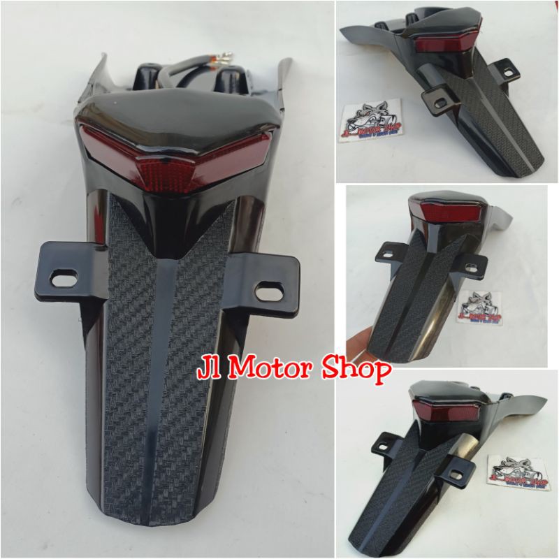 Spakbor Belakang Klx Dtracker Stop Lamp Lampu Stop Klx 150 D-Tracker Plus Dudukan Plat Nomor 3 In 1