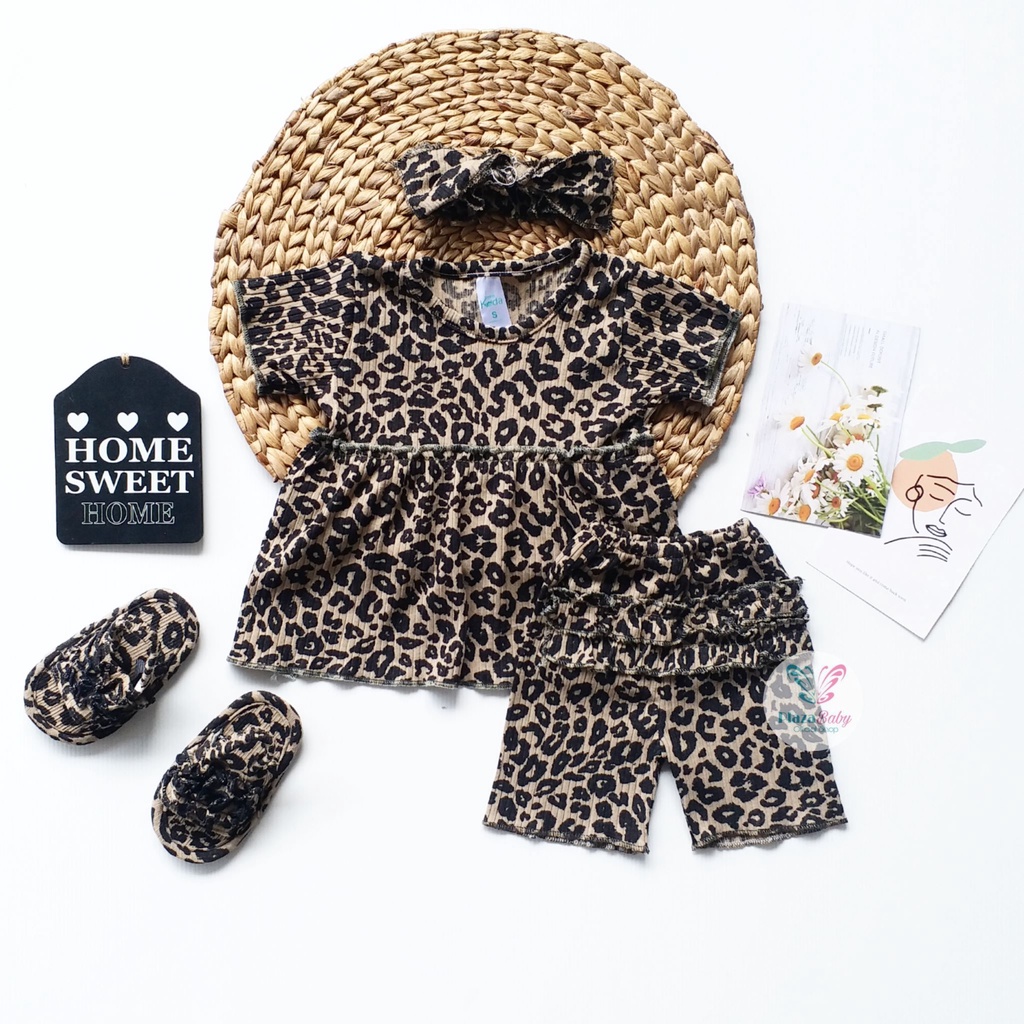 Plazababyku MX MEDDIE SET SANDAL setelan bayi motif bunga yang lucu free headband + sandal PART2