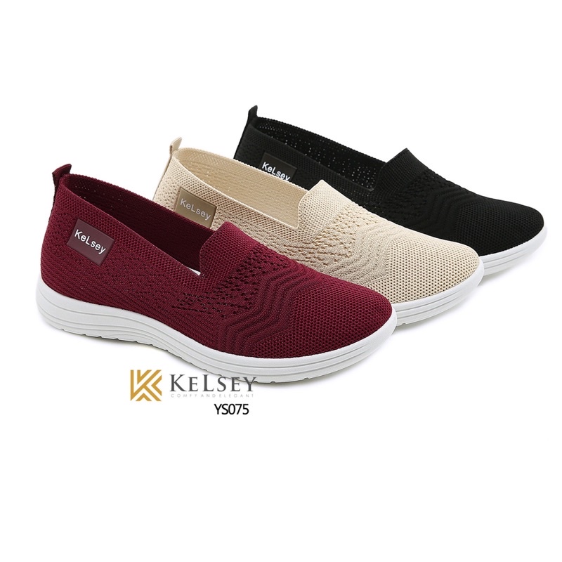 NICOLE SEPATU FLAT SHOES WANITA KELSEY YS075 SEPATU FLYKNIT WOMEN