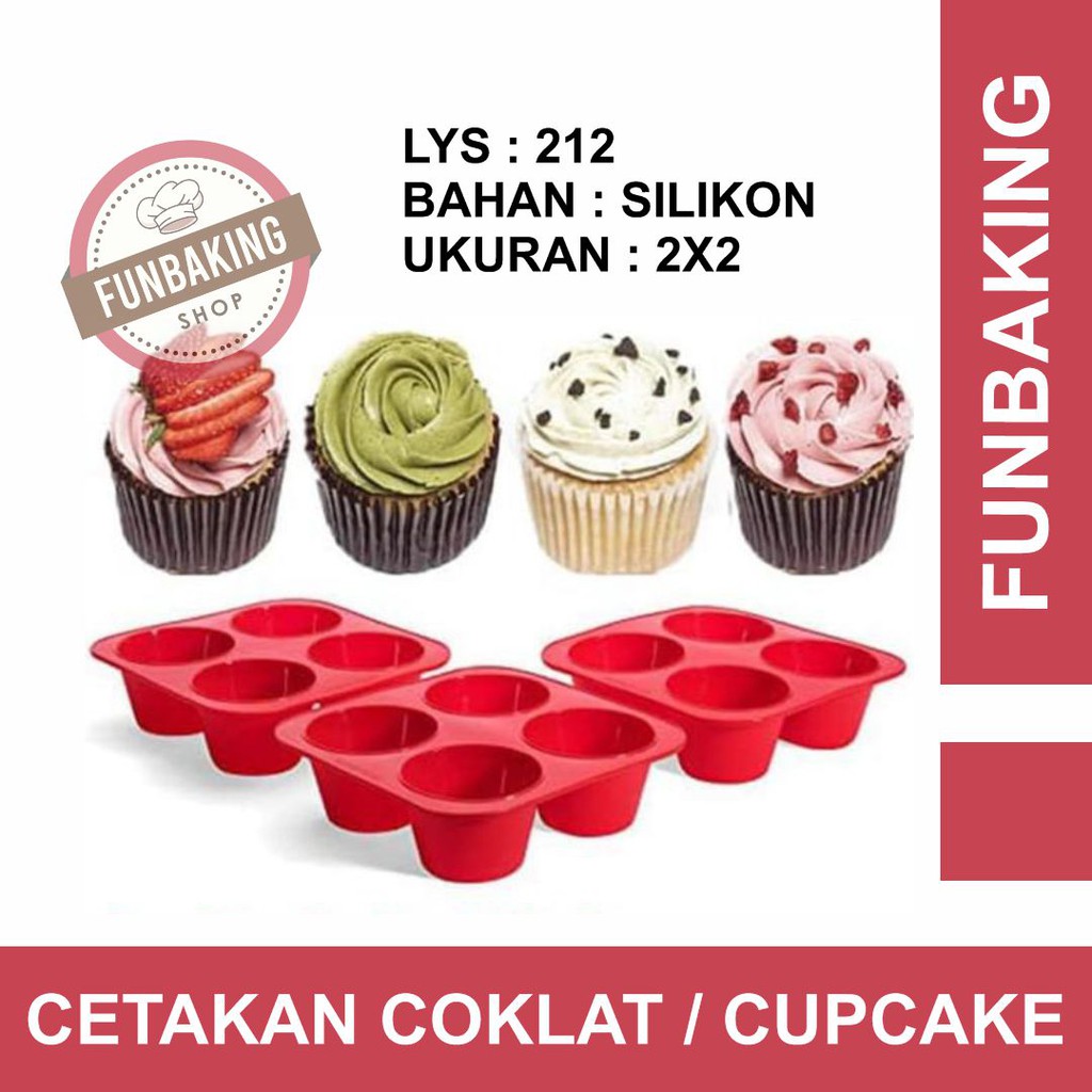 

FunBaking - Cetakan Silicone Cup Cake 2x2