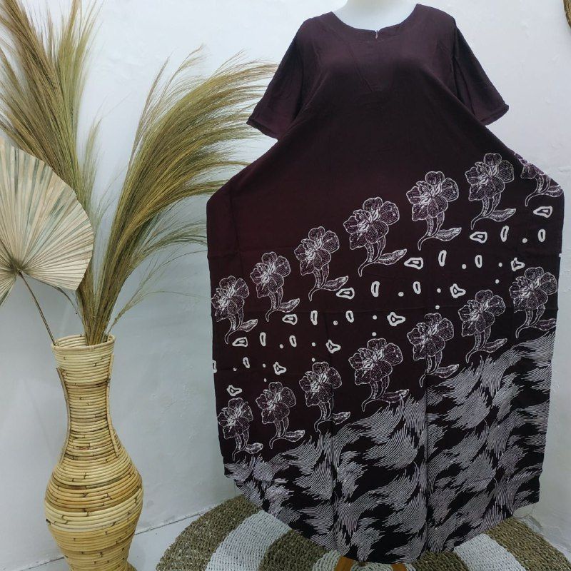 Daster Kelelawar Lowo Super Jumbo Allsize Ld 150cm Santung #daster #jumbo #superjumbo #lowo