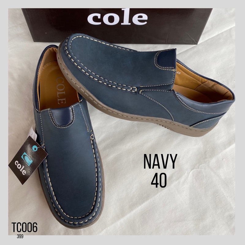 Sepatu pria Cole Original branded semi formal casual slip on