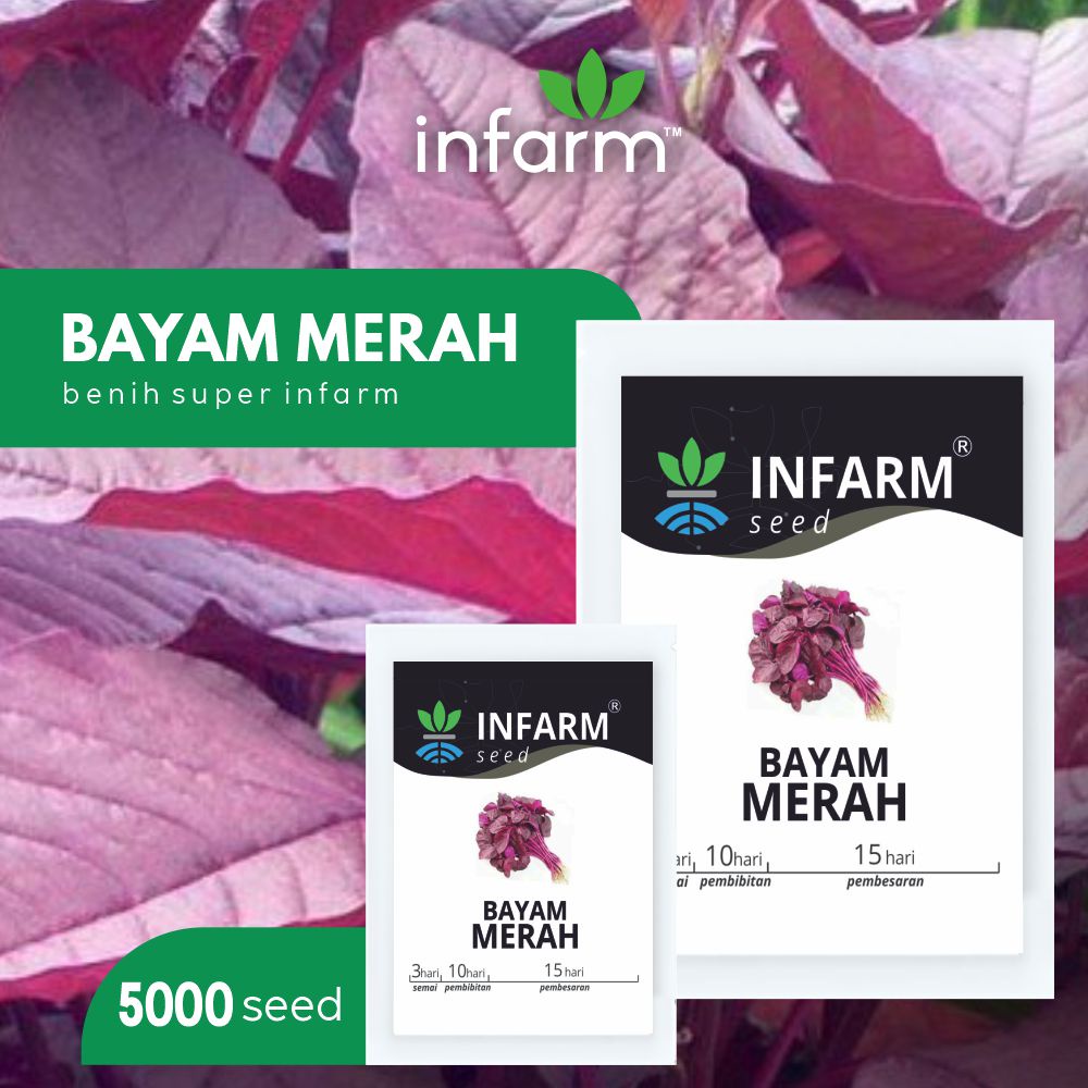 INFARM -  Benih Bibit Sayur Edible Rumahan Lengkap Kangkung Sawi Selada Pokcoy Caisim Brokoli Seledri Kubis Kol Daun Bawang-Bayam Merah