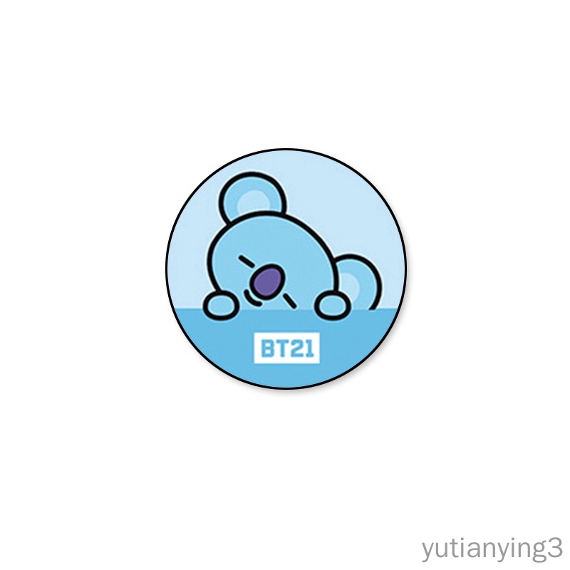 Popsocket Teleskopis Motif BT21 Kartun untuk Mobile Phone