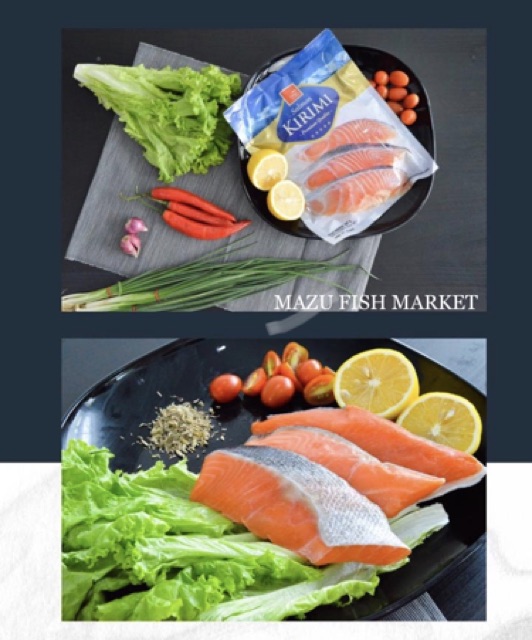 Fillet Salmon steak Kirimi salmon fillet