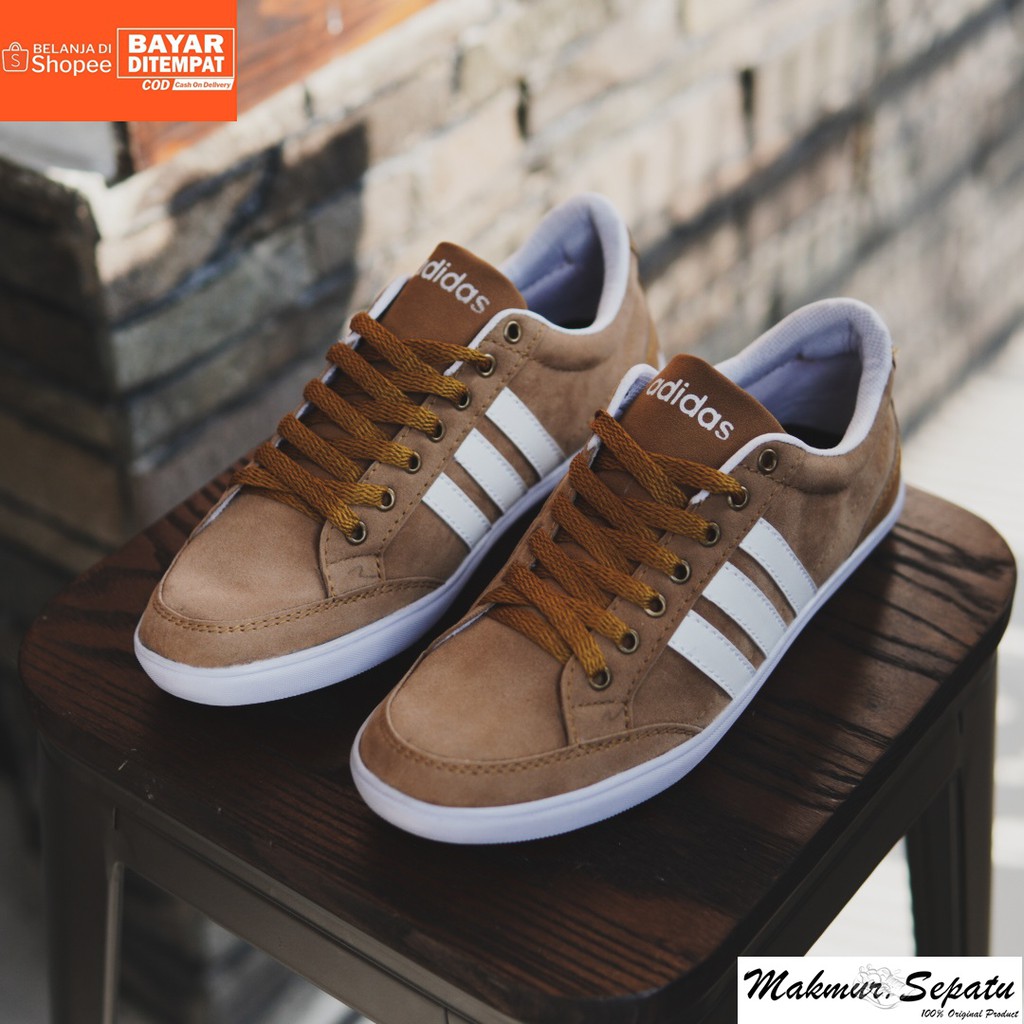 BIG SALE !! Sepatu Adidas Kapler Tan - Fashion Casual Sneakers Pria Bertali - Kuliah Hengout Trendy