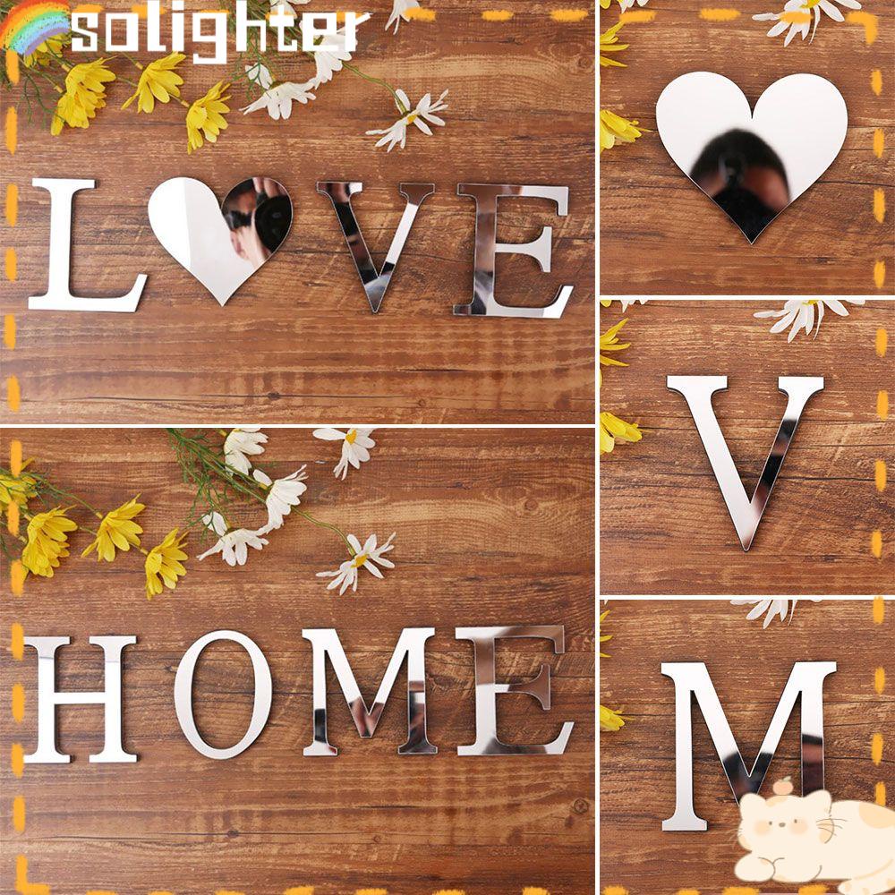 Solighter Stiker Dinding Desain FAMILY LOVE Dengan Perekat