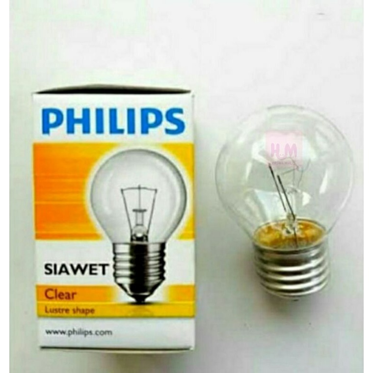 Lampu pijar Philips Si awet 100 watt,Lampu Bohlam Lampu Kuning Lampu Ayam