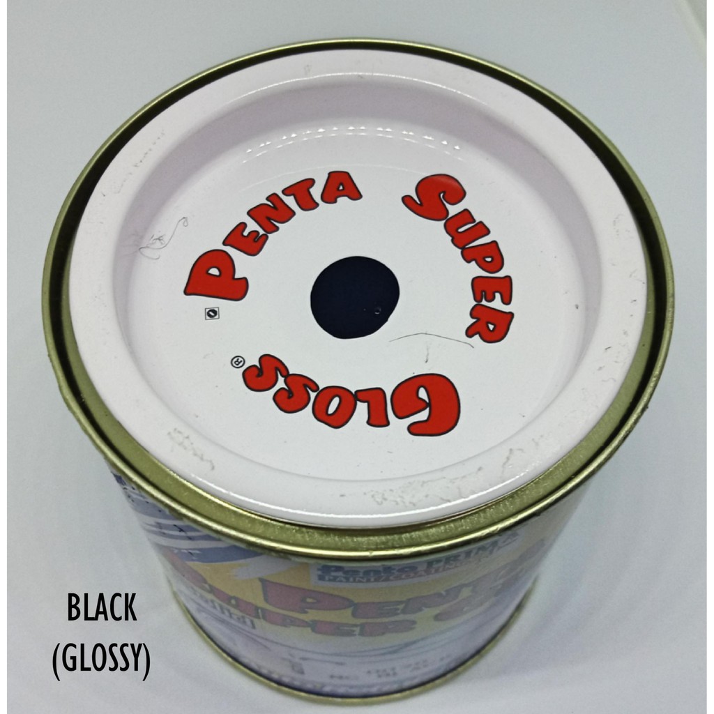 CAT PENTA BLACK 0020 1 Kg - cat mobil hitam - cat penta hitam - cat hitam innova hitam honda - cat penta super gloss