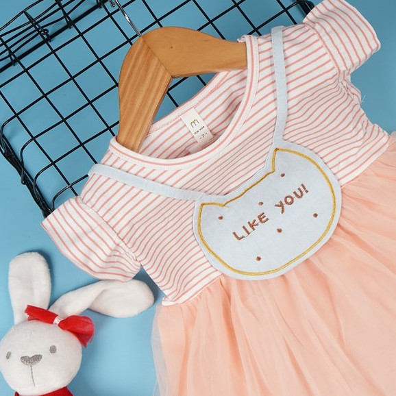 HappyOliver DRESS SALUR SLING LIKE YOUT 2816 EBV Baju Dress Anak Perempuan Import 6 bulan - 3 tahun/Dress Bayi Perempuan/Gaun Bayi Perempuan/Dress Pesta/Dress Bayi