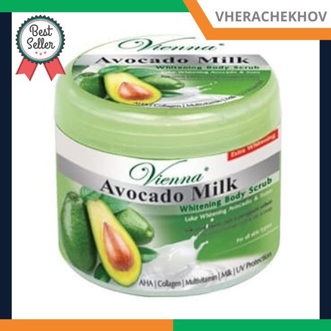 Murah Azzahra Vienna Body Scrub Avocado 250g pot Keren