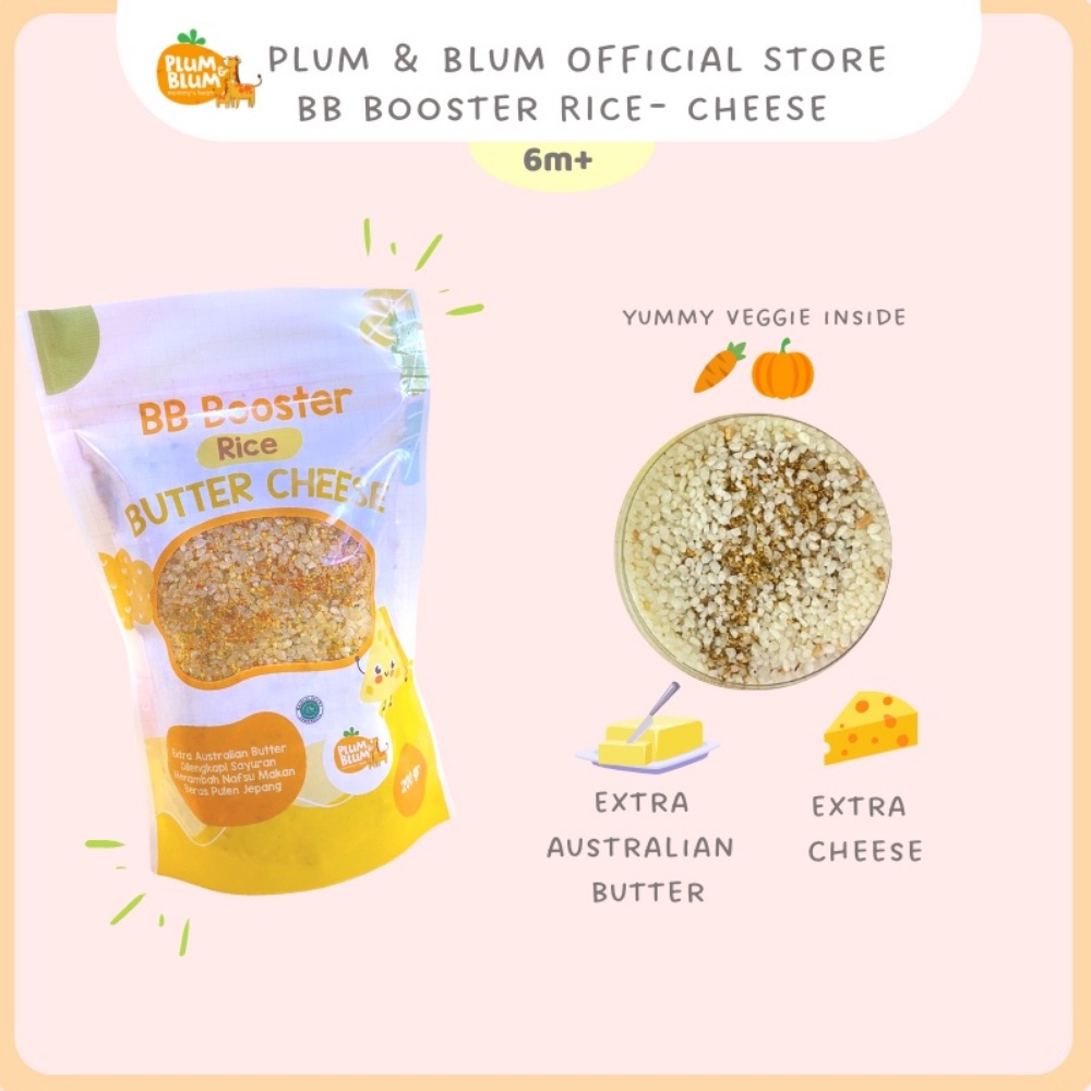 Plum &amp; Blum Beras MPASI BB Booster 200 g / Plum and Blum Beef Chicken Tuna Cheese / Beras Pulen Jepang / 6 bulan+