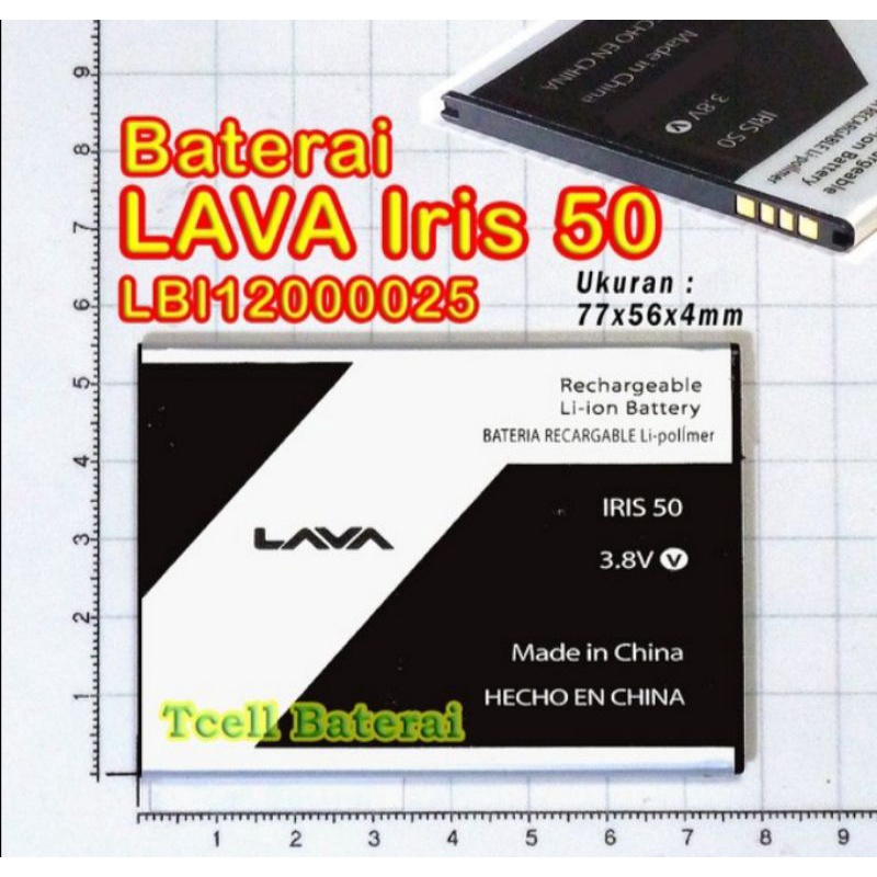baterai hp lava bagus iris 50