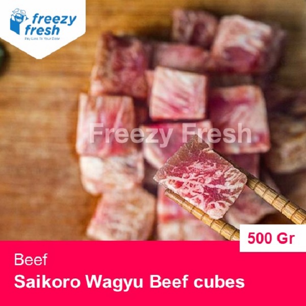 

Wagyu Beef Saikoro Meltique 500gr