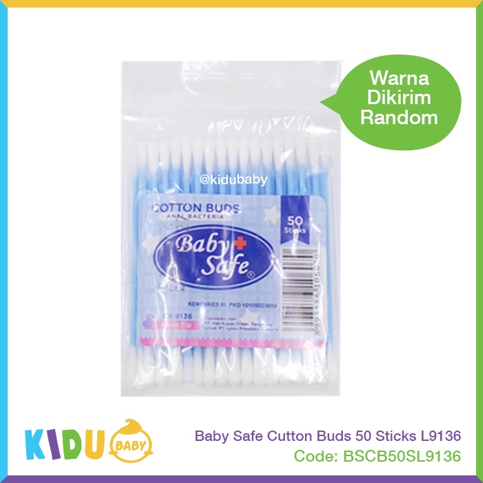 Baby Safe Cutton Buds 50 Sticks L9136 Kidu Baby