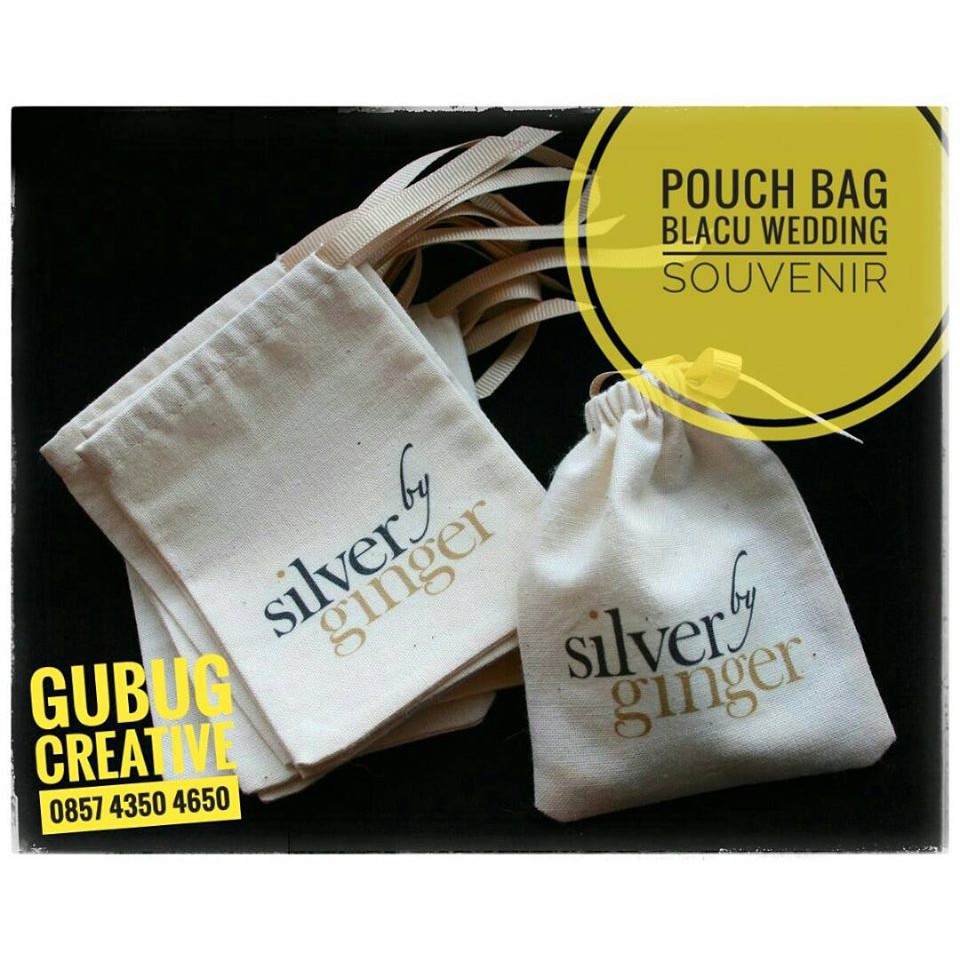 Pouch Bag Blacu Costum Desain