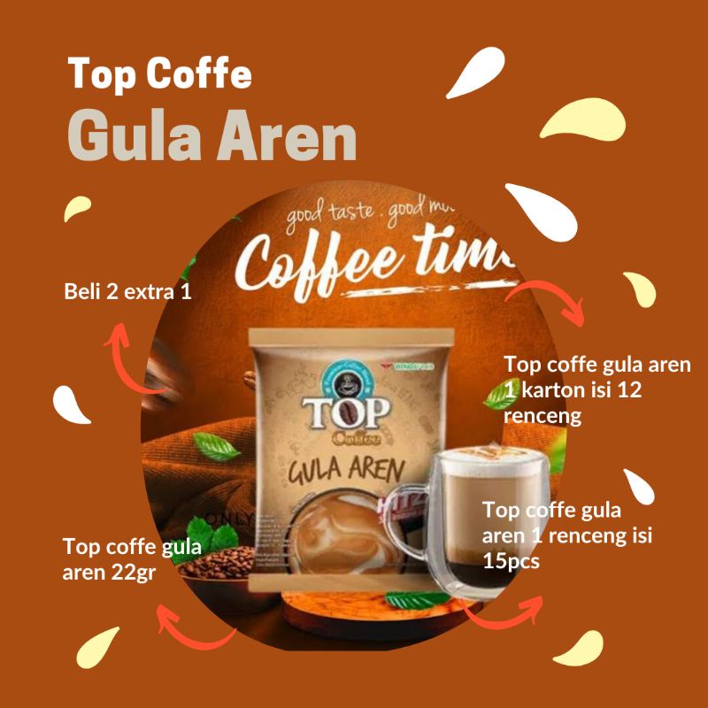 

TOP COFFEE GULA AREN / 15 sachet
