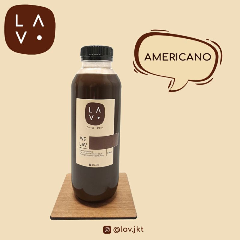 

LAV Americano / Black Coffee - 500ml