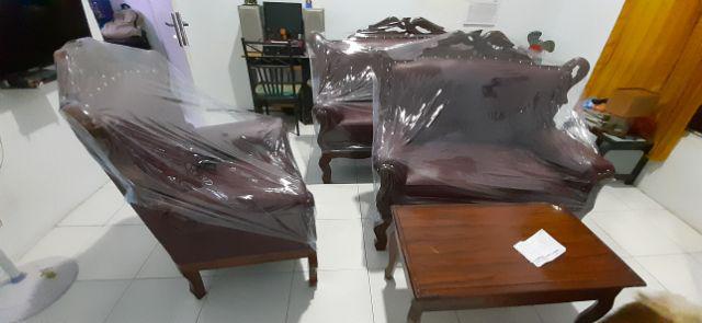 Kursi Sofa / Kursi Tamu Grandong Coklat 1 Set