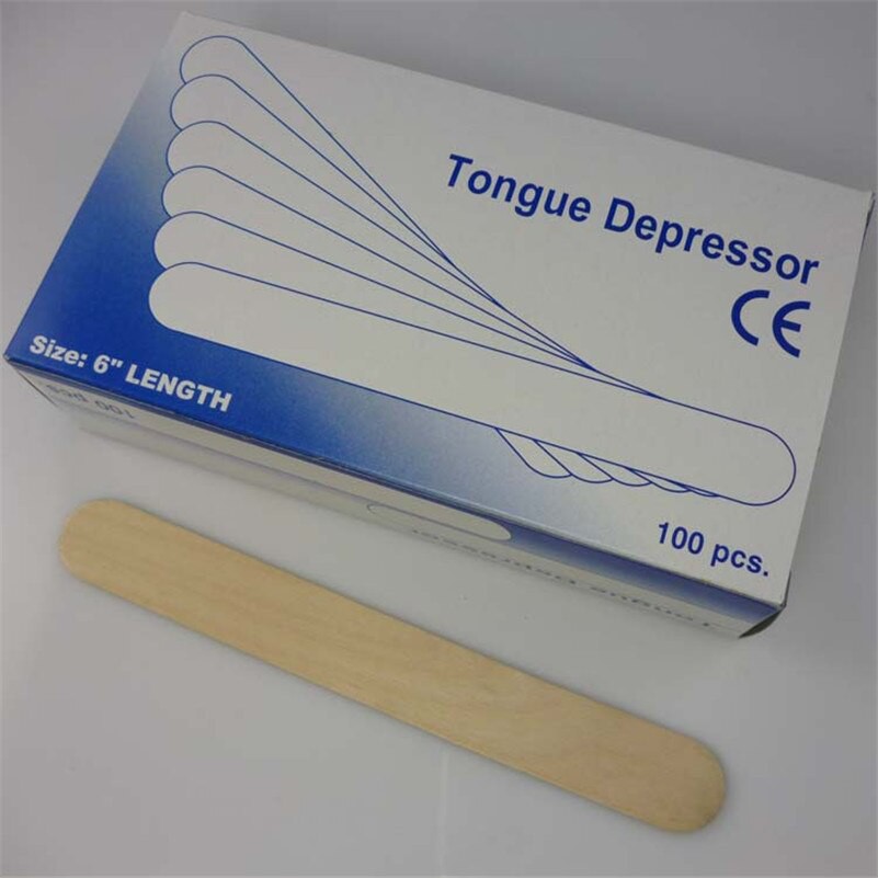 Nesco Tong Spatel Kayu Sudih Lidah Tongue Spatula 100pcs