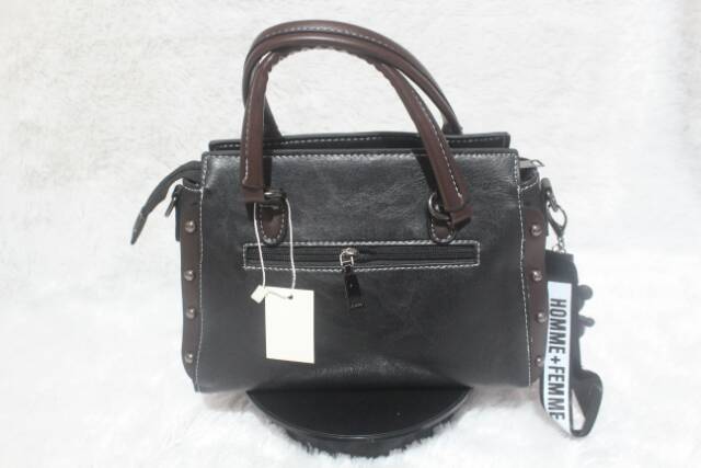 TAS IMPORT HAND BAG+SLING BAG WANITA KOREA ORIGINAL BLACK