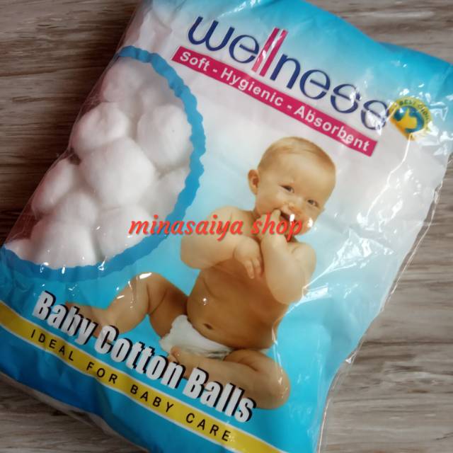 Kapas Bola Bayi Bulat Putih Cotton Ball