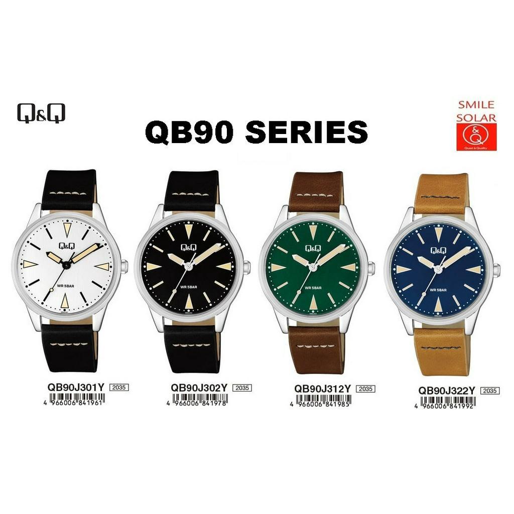 Jam Tangan Pria Casual Classic Leather Kulit Analog Original Q&amp;Q QnQ QQ C152 QB90 Series