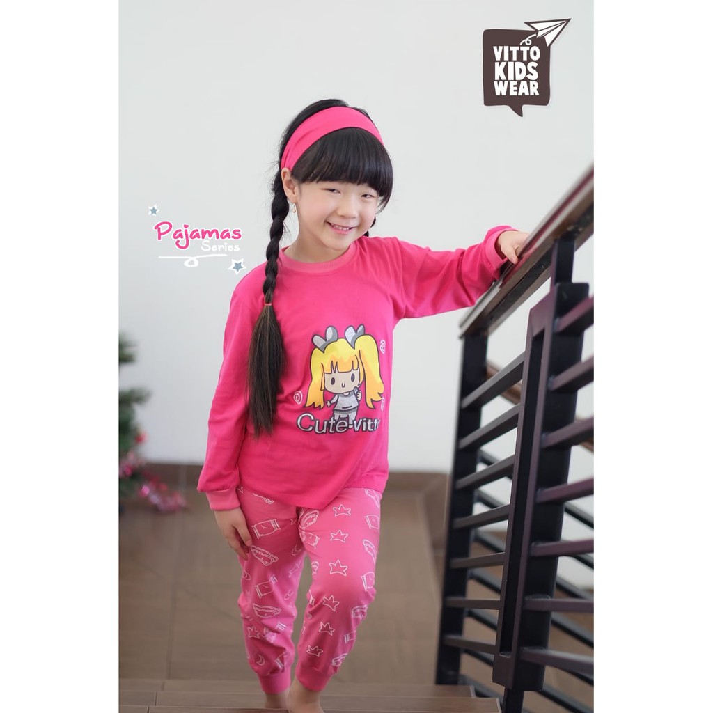 Piyama Anak Pajamas cute Sleepy Vitto