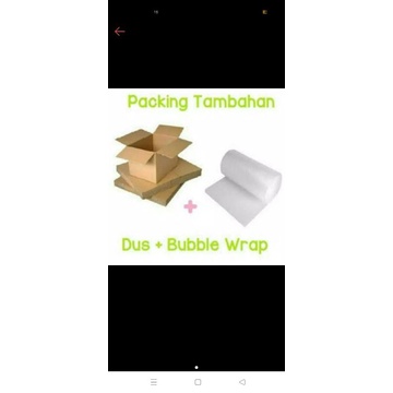 

Tambahan bable warp + kardus (agar lebih aman)
