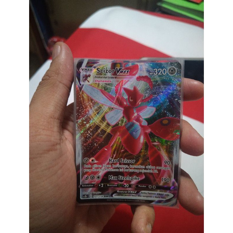 kartu pokemon bahasa Indonesia scizor v max