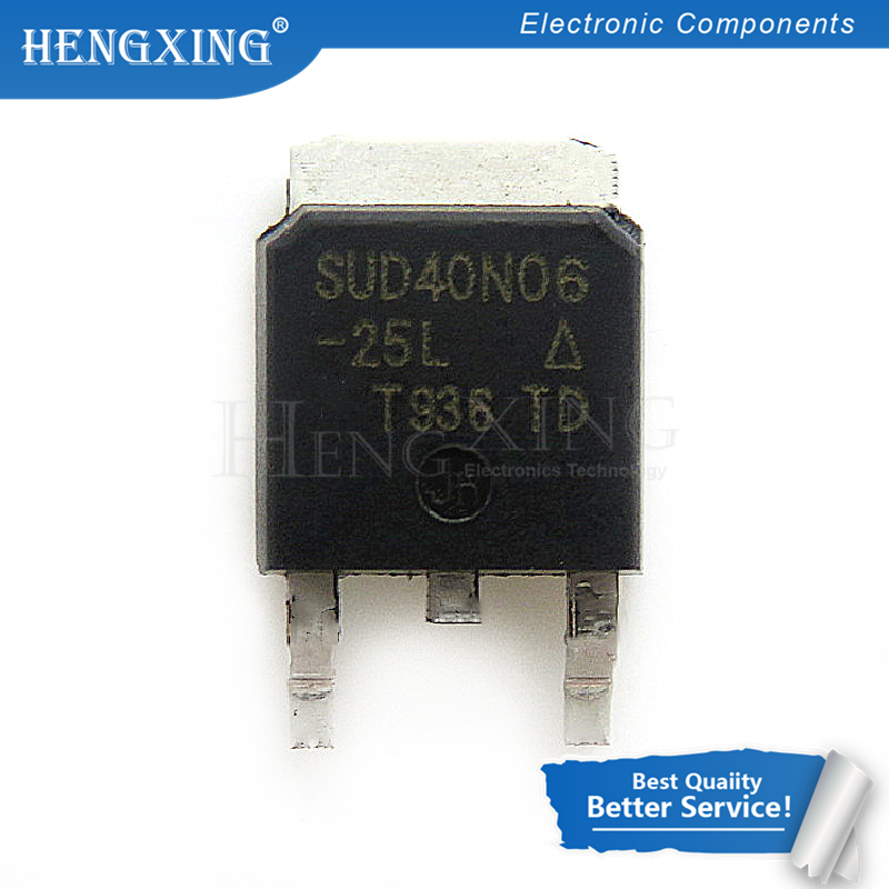 100pcs/lot SUD40N06-25L SUD40N06 40N06-25L 40N06 TO-252 In Stock