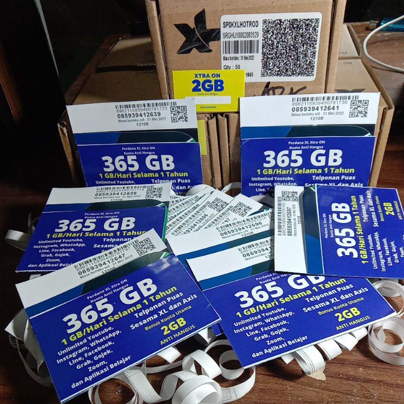 perdana XL 365gb + bonus 2gb untuk 1tahun