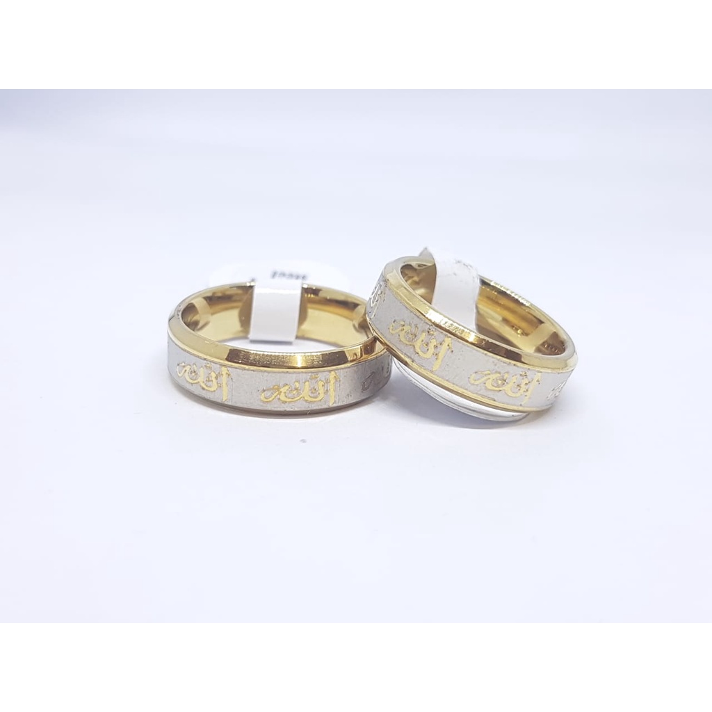 Cincin Couple Titanium ANTI KARAT SELAMANYA PGM CT116 (SATUAN)