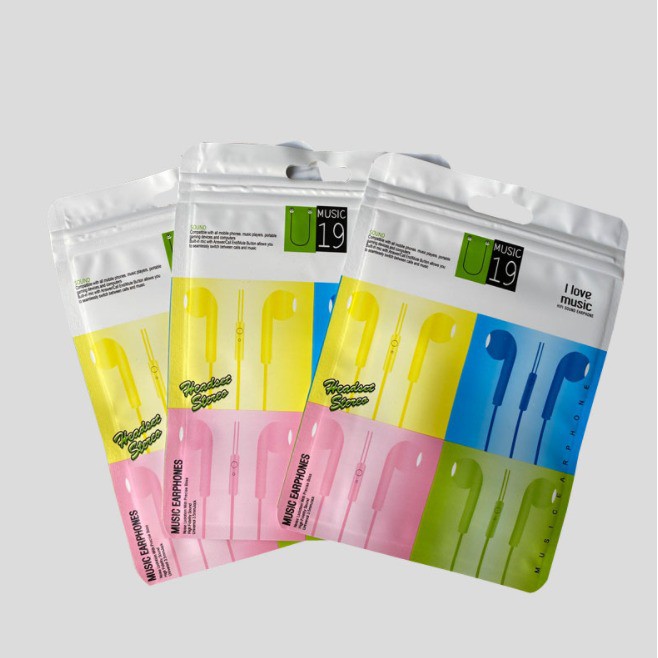 Earphone headset handsfree macaron u19 stereo kabel mate color mic — 10