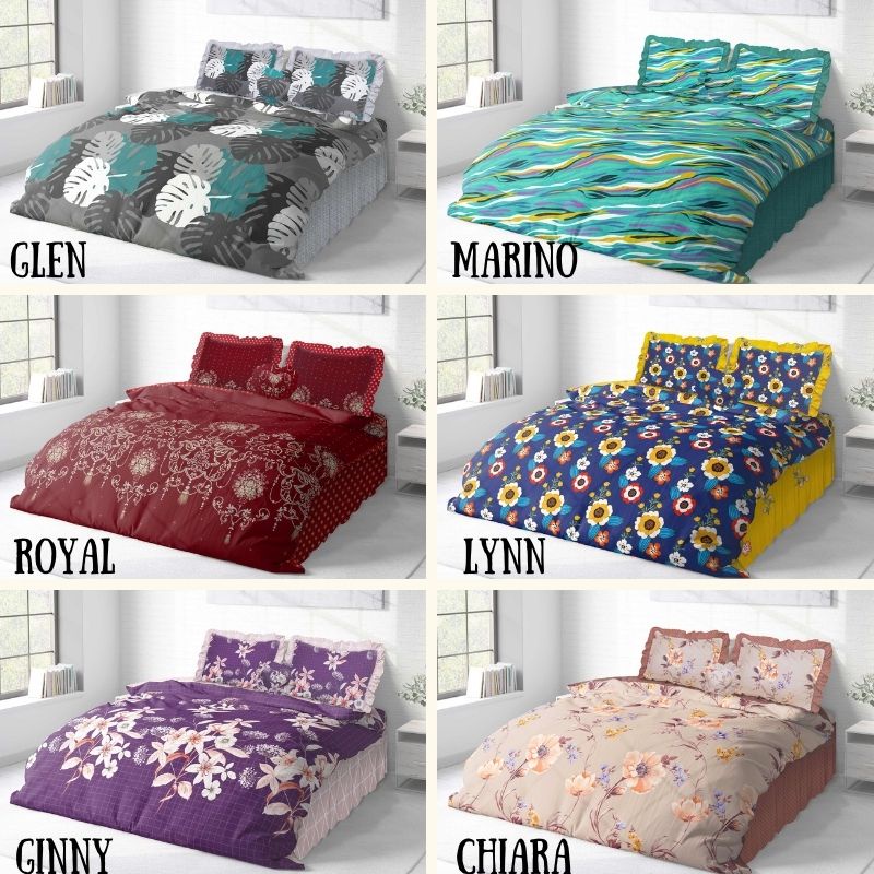 RC BEDCOVER CALIFORNIA BANYAK MOTIFNYA HARGA MURAH