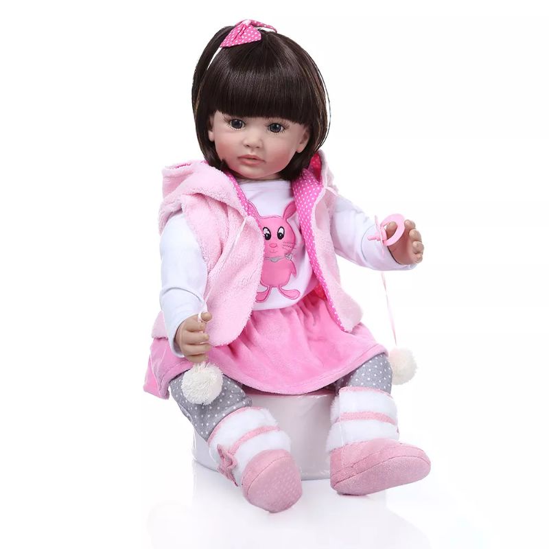 ⭐Reborn_dolls⭐60cm Silicone Reborn Baby Doll Toys Like Real Vinyl Princess Toddler Babies Dolls Girl