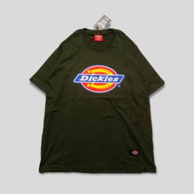 KAOS DICKIES LOGO ARMY FULL TAG | T-SHIRT DICKIES | BAJU DICKIES