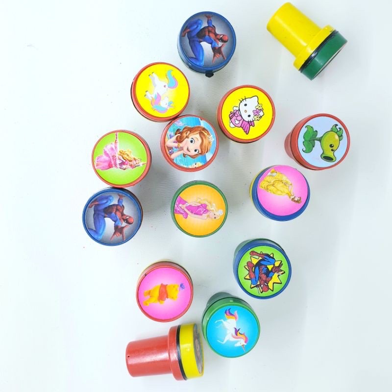 MAINAN CAP/STEMPEL ANAK KARAKTER(ECERAN)