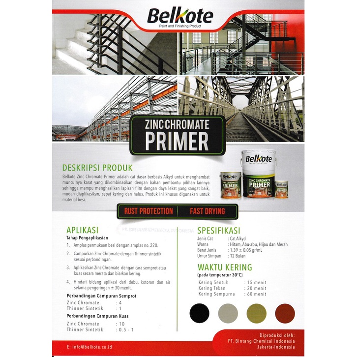 GARANSI (NCIS) BELKOTE ZINC CHROMATE PRIMER 5 KG