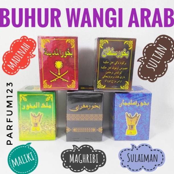 Buhur Dupa Aromaterapi Wangi Arab Aroma Madinah Sulton Maliki Magrobi Sulaeman