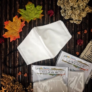 MASKER KAIN 4 LAPIS PUTIH POLOS BISA REQUEST MODEL TALI MASKER KAIN 4 LAPIS PUTIH POLOS BISA REQUEST MODEL TALI