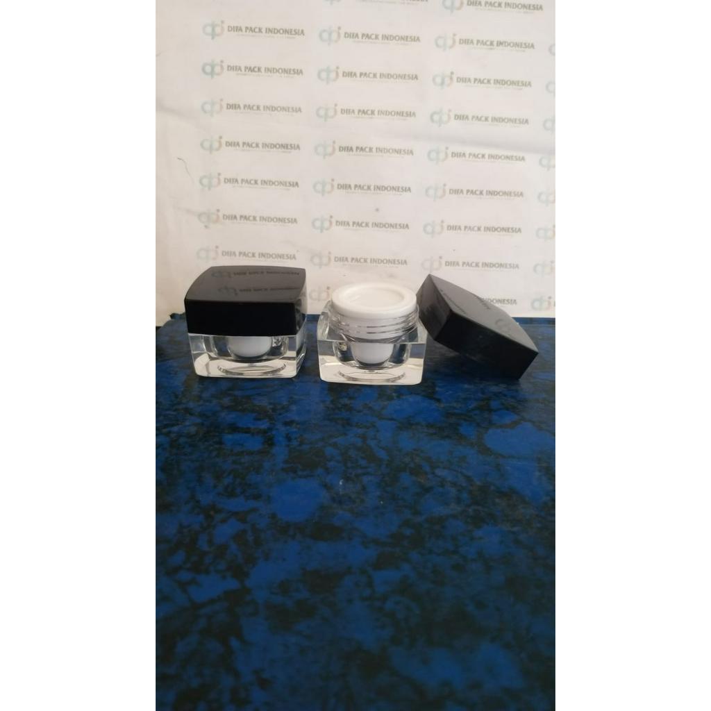 pOT acrylic square 10gr hitam/ pot acrylic  import 10gr hitam
