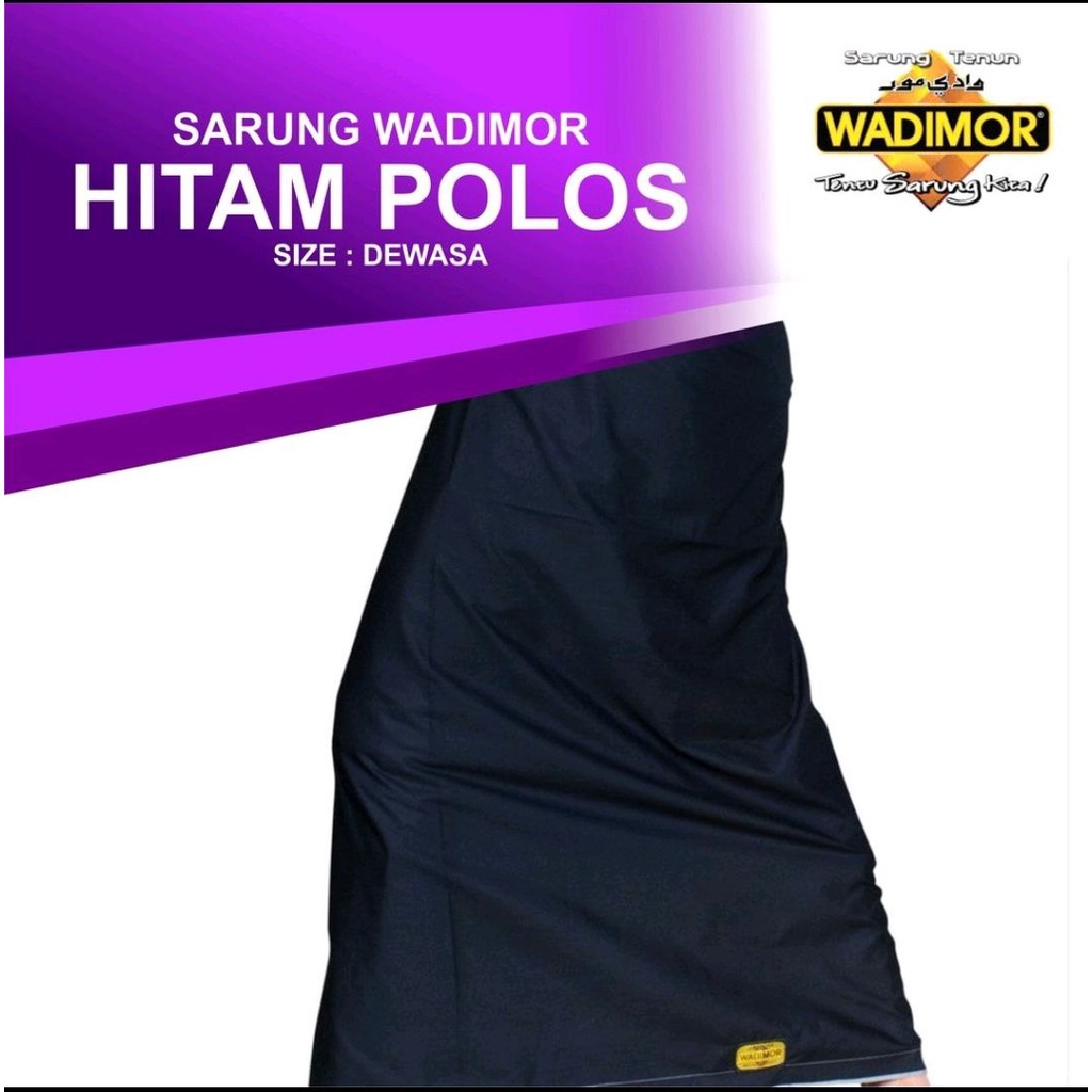 Wadimor Sarung Batik Hitam Halus Motif Bali Produksi Sukorintex