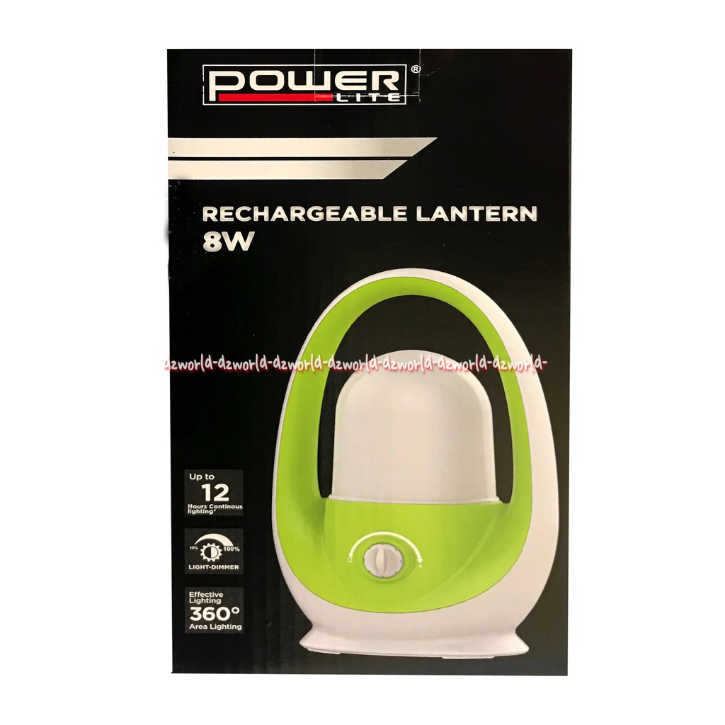 Power Lite Rechargeable Lantren Lentera Led Lampu Darurat Senter 8 Watt