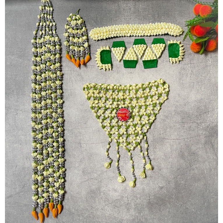 melati pengantin sunda mutiara silver gold bening melati imitasi pengantin