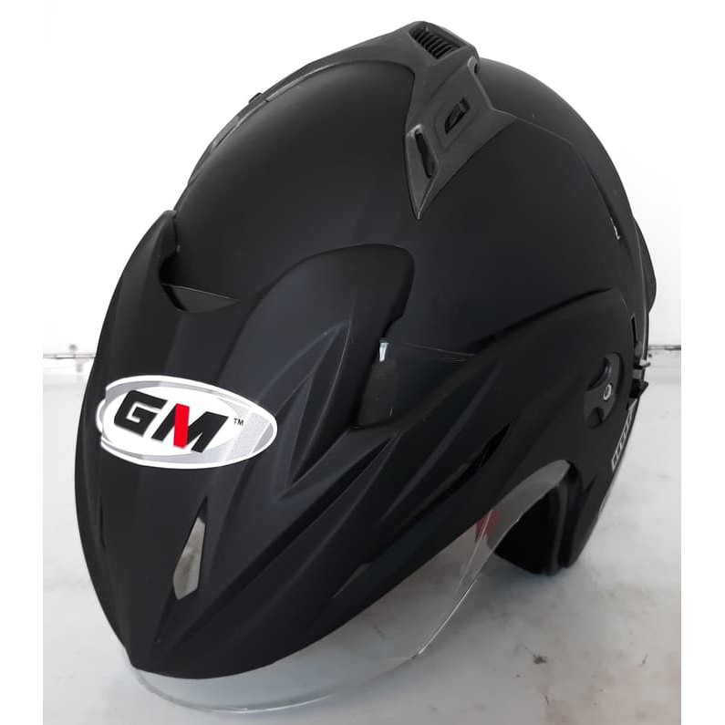 HELM GM IMPREZZA SOLID 2 VISOR BLACK DOFF ORIGINAL