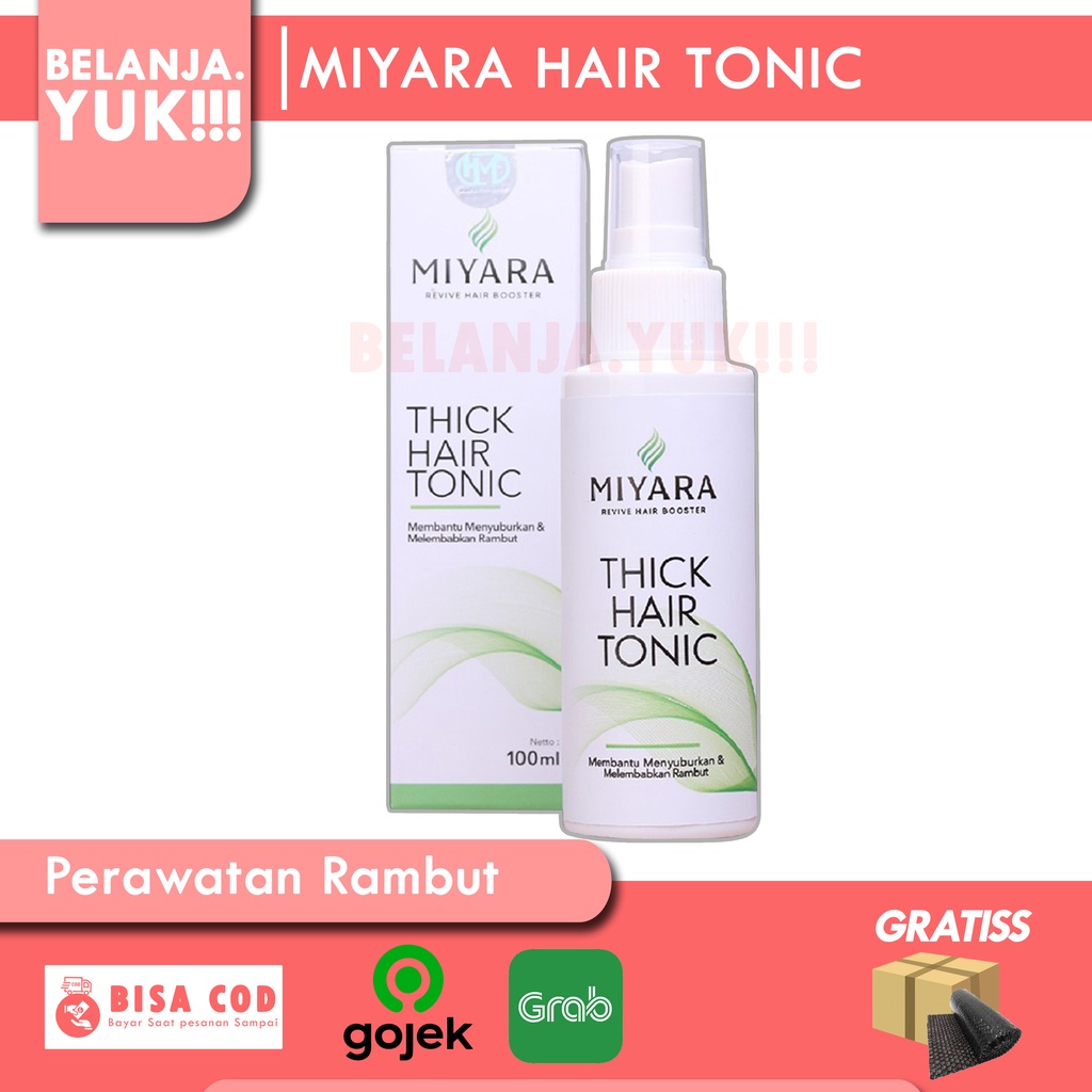 MIYARA Hair Tonic - Perawatan Rambut, Penumbuh Rambut &amp; Vitamin Untuk Menyuburkan Rambut Anti Rontok (bayar COD)