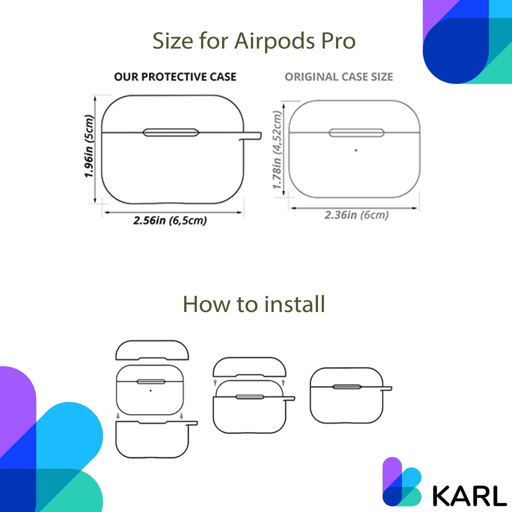 Airpods Pro 1 2 Case Cover Silikon i13 Inpods Pro