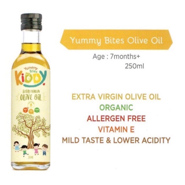 Castle - Yummy Bites Kiddy Extra Virgin Olive Oil 250ml - CONCOS Virgin Coconut Oil 250ml - Minyak Masak MPASI Bayi